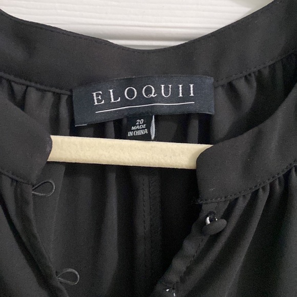 Eloquii Sheer sleeve top - Picture 2 of 5